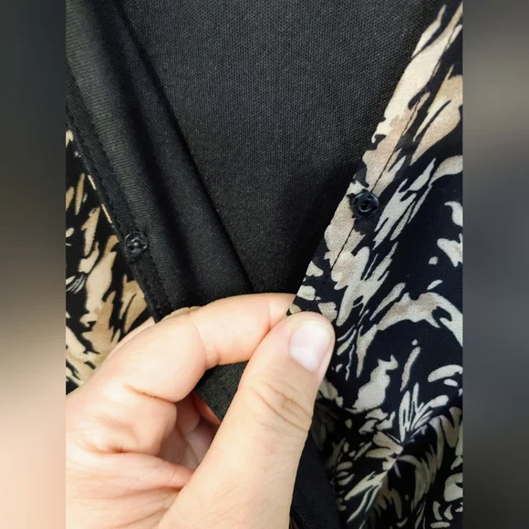 Entro Black & Tan Ruffle Romper - Picture 8 of 10